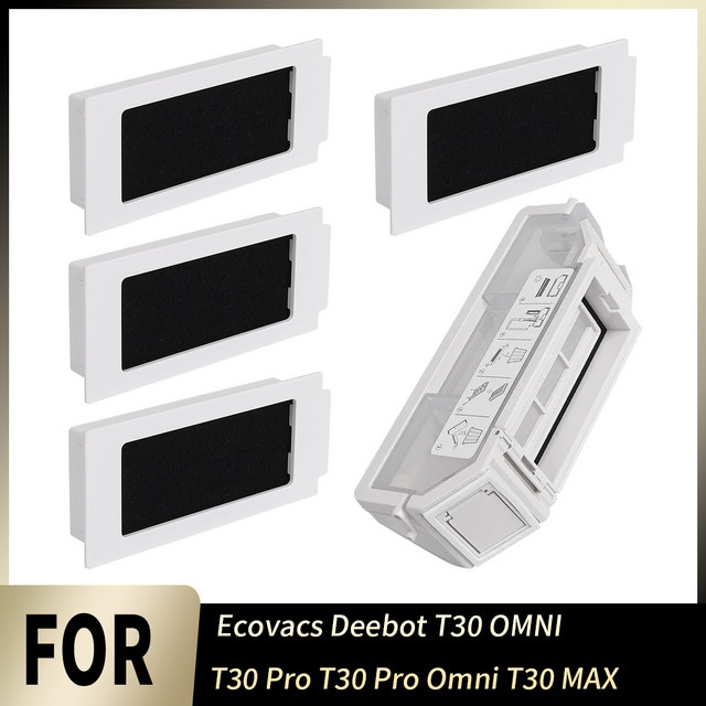Ecovacs Staubbehälterfilterteil in Weiß für Deebot T30 OMNI T30 Pro T30 Pro Omni T30 MAX Roboterstaubsauger - Bild 1