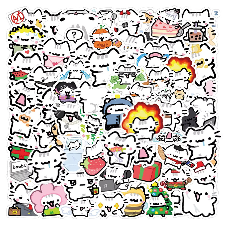 Rspctou Pokky Katzen-Aufkleber, Sticker, multicolour - Bild 2