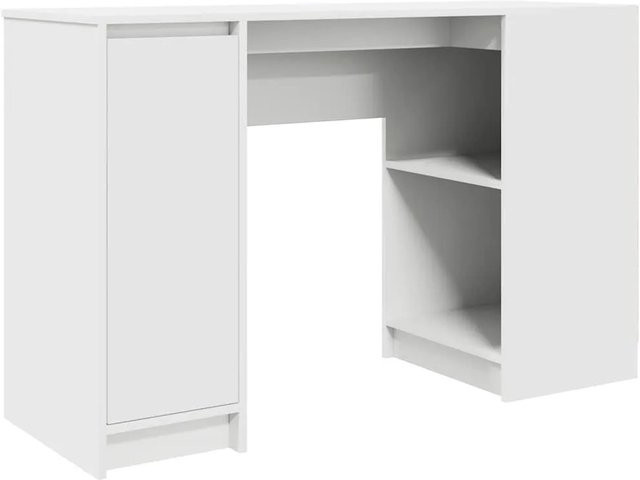 vidaXL Sekretär Schreibtisch aus Holzwerkstoff in Weiß, B/T/H: 120 x 42 x 76 cm - Bild 1