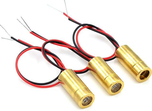 STJF Laser-Diodenmodul Rot mit 650nm Wellenlänge, 9mm Durchmesser und 50mW Leistung aus Kupfer - Bild 1