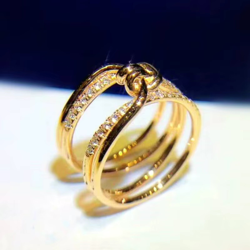 Huitan Ringe, Gold, Zirkonia, Damen - Bild 2