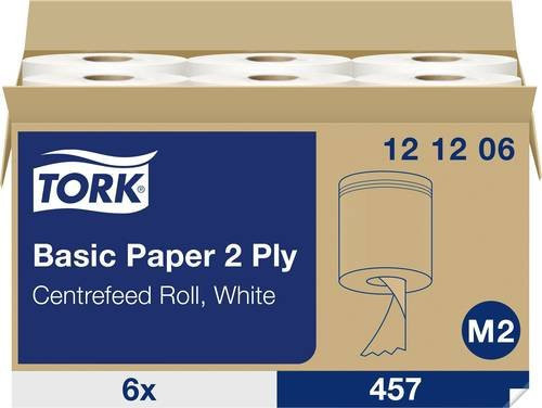 Tork Universal Papierwischtücher 2-lagig, Weiß, 6 Rollen à 160 m x 20 cm - Bild 1