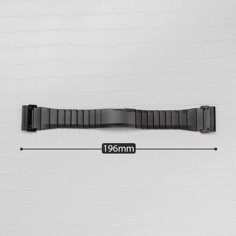 OAKCHARM Uhrenarmband Edelstahl, 26 22 mm, Schwarz, Unisex - Bild 3