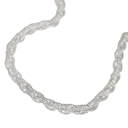 SIGO Kette Doppelanker, 925 Silber, 45 cm, Unisex - Bild 1