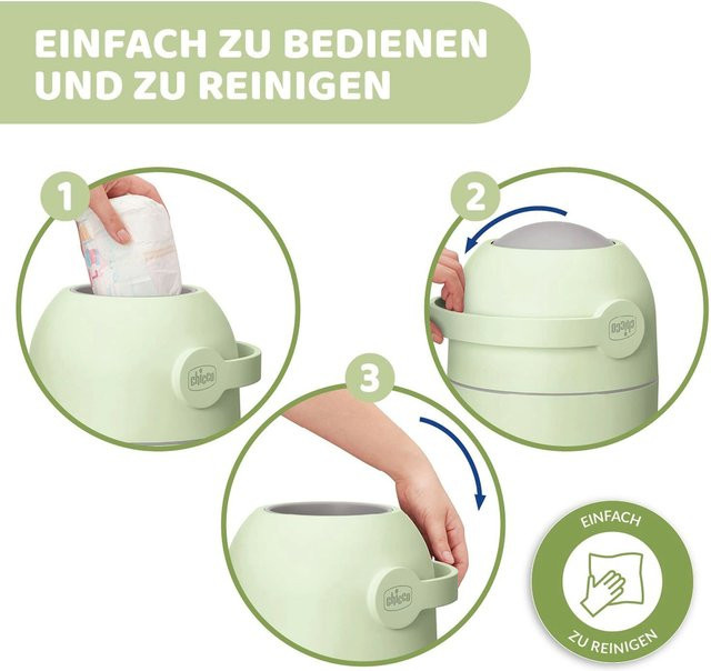 Chicco Windeleimer Odour Off in Grün - Bild 1