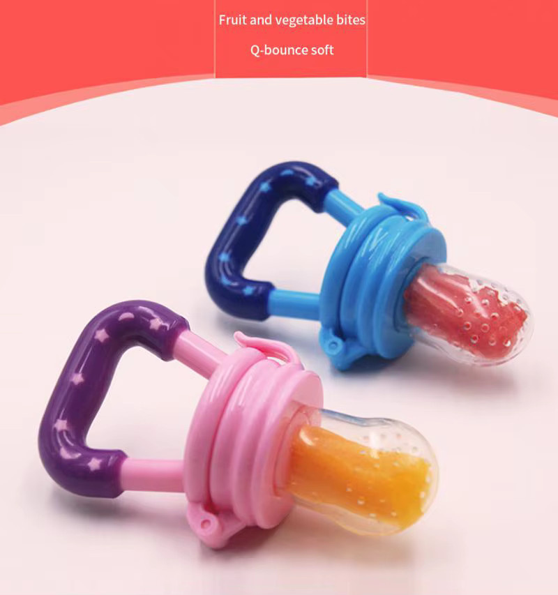 XUNYI Silikon Baby Obst Feeder in Mehrfarbig als lebensmittelechter Kauen Feeder und Schnuller für die Beikostfütterung - Bild 3