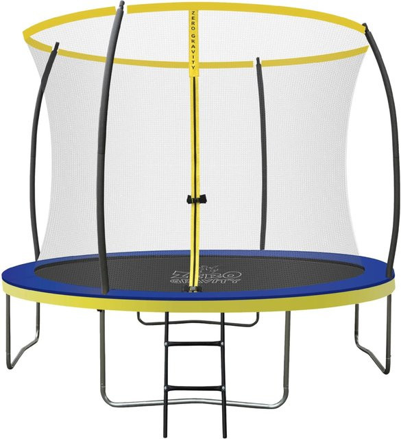 Zero Gravity Outdoor Trampolin 305cm mit Klappnetz, Leiter und Bodenanker - Bild 1
