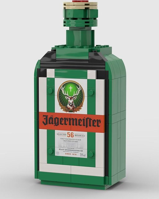 Keine Box Kreative Whiskeyflasche Bausteine, 3D Puzzle, ab 14 Jahren - Bild 1