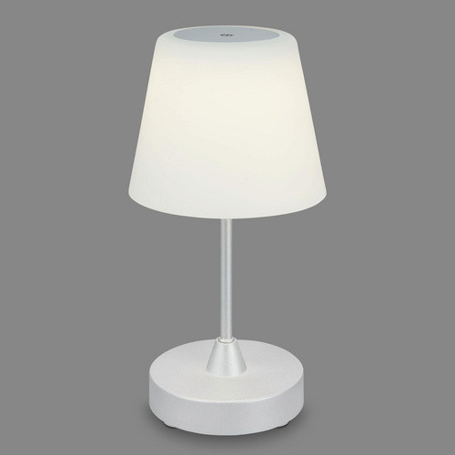 BRILONER Tischleuchte COMPA LED dimmbar in Silberfarben, Durchmesser: 12,5 cm, Höhe: 30 cm - Bild 3
