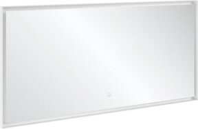 V&B Badspiegel Subway 3.0 mit LED und Alu-Rahmen in Weiß Matt, B: 160 cm, H: 75 cm, T: 4,75 cm - Bild 1