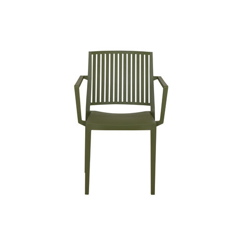Siena Garden Stapelstuhl Lane mit Armlehnen in Olive, UV-beständig und stapelbar - Bild 2