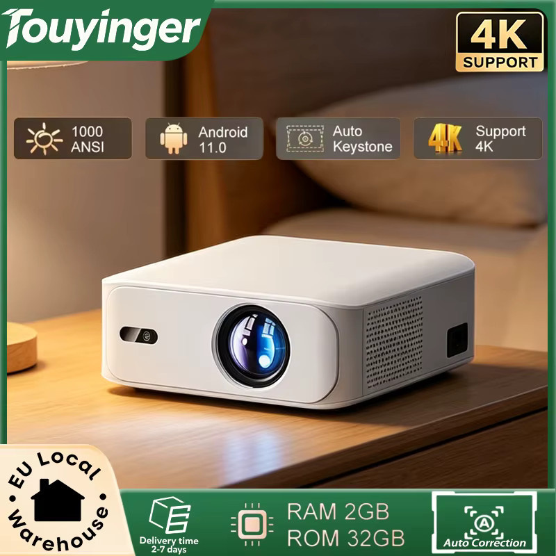 Touyinger L9W Ultra Portabler Mini-Projektor in Weiß mit Full HD, 4K Unterstützung und Autofokus - Bild 2