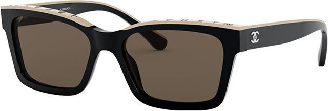 Chanel CH5417C5343 Sonnenbrille, Rechteckig, Vollrand, Damen, Braun, Acetat - Bild 1