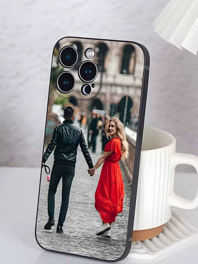 Individuelle DIY Foto Schutzhülle für Apple iPhone Modelle, stoßfeste weiche Hülle, multicolor - Bild 1
