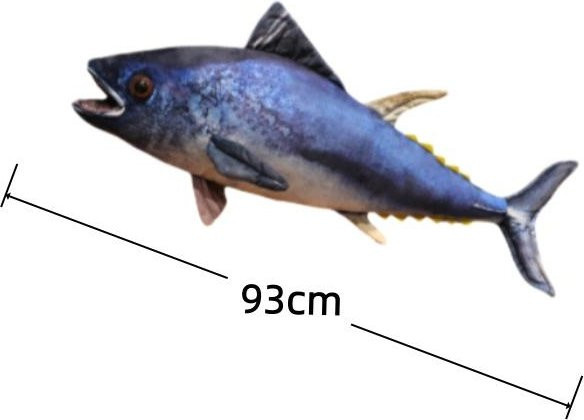Yiran Health & Beauty Thunfisch Plüschtier, Meeresfisch, Blau - Bild 1