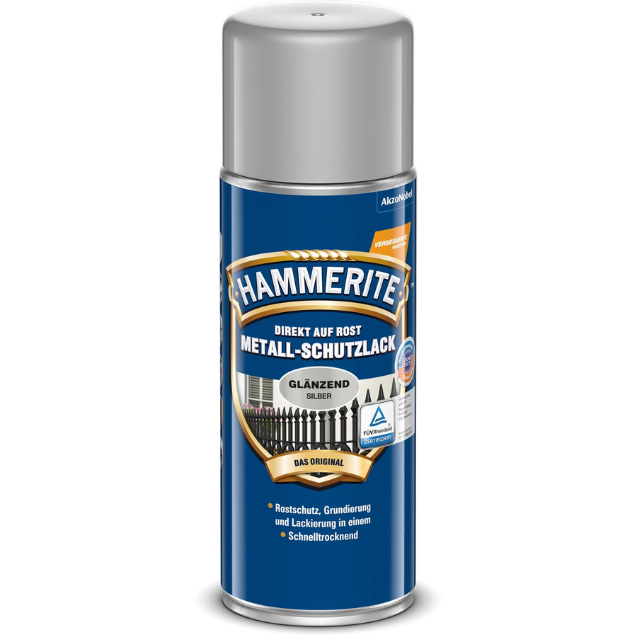 Hammerite Metall-Schutzlack Spray Silber glänzend 400 ml - Bild 2