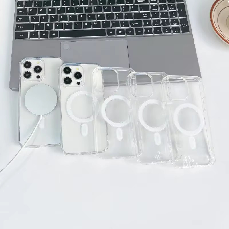 EIENACOCO Magnetische transparente Handyhülle mit MagSafe für iPhone 11 bis iPhone 17 Pro Max kompatibel - Bild 5