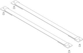 MUNK Günzburger Spreizsicherung Gurtband 500 mm mit Befestigungsplatten, 1 Satz (2 Stück) - Bild 1
