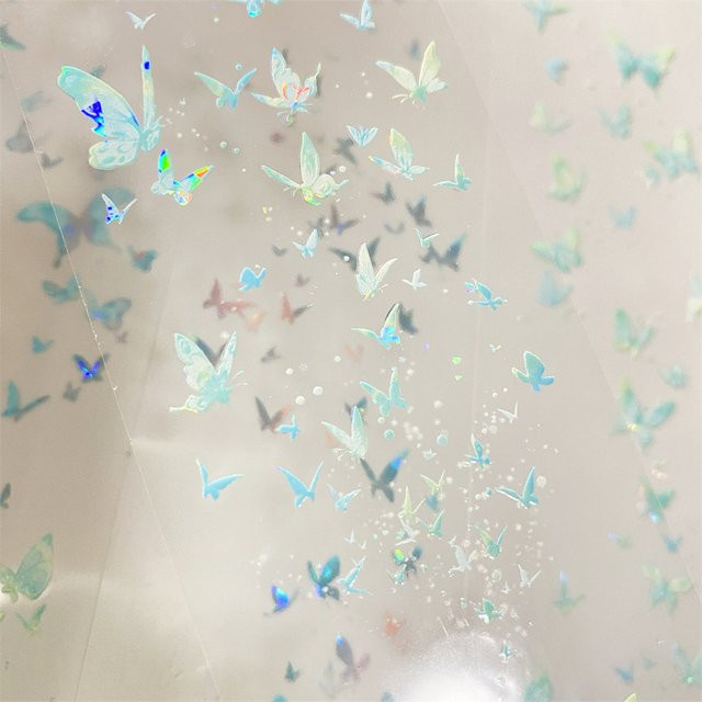 Journal F76 Dream Butterfly Blue Scenery Chi Shell Light Scrapbook Collage Sticker aus Kunststoff in Blau - Bild 1