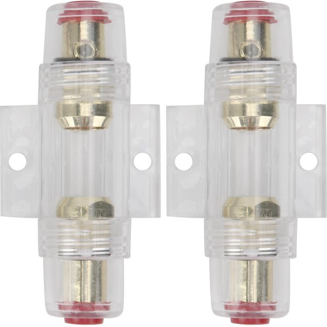 CosyHome 2er Set Auto Audio AGU Sicherungshalter W60A für 4 6 8 Gauge Kabel 12-24V in Weiß - Bild 1