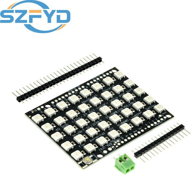SZFYDOSH WS2812B RGB LED Ring mit 40 Bits und integrierten Treibern, Multicolour, Schwarz - Bild 1