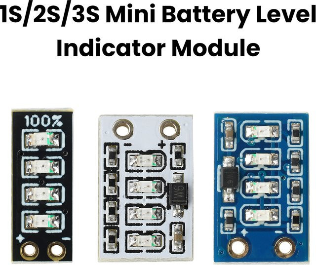 Aideepen Mini Power Display LED Modul zur Kapazitätsanzeige für 1S/2S/3S Ternäre Lithium Batterien - Bild 1
