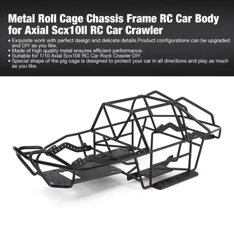 Axial RC Crawler Truck, Metallchassis, Metallkarosserie, Überrollkäfig - Bild 2