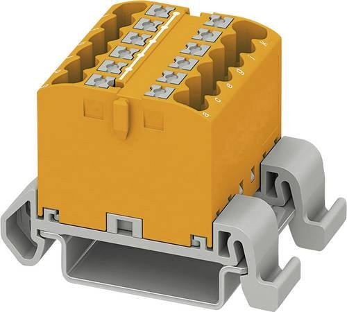Phoenix Contact Verteilerblock 3273172 Zugfeder Orange 8 Stück Breite: 31,2 mm - Bild 1