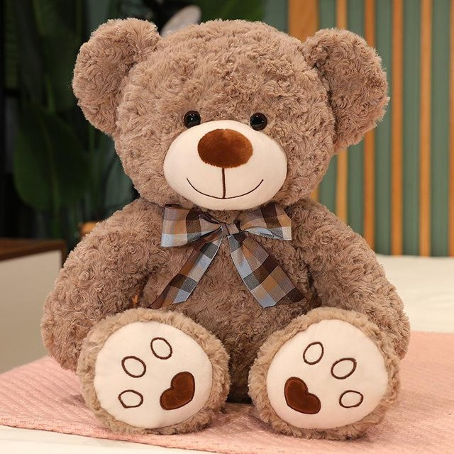 Wucifang Bags Plüschbär Puppe Stofftier, hellbraun, 35cm - Bild 1