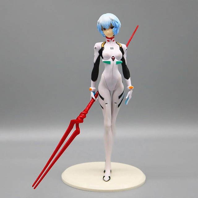 Anime-Figur Ayanami Rei aus Neon Genesis Evangelion von Discover Intime, weißes PVC Modell, Höhe: 23,0 cm - Bild 1