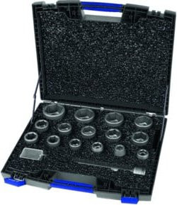 ASW Kraft-Steckschlüssel-Satz 3/4 Zoll, 20-teilig, schwarz aus gehärtetem Stahl - Bild 1