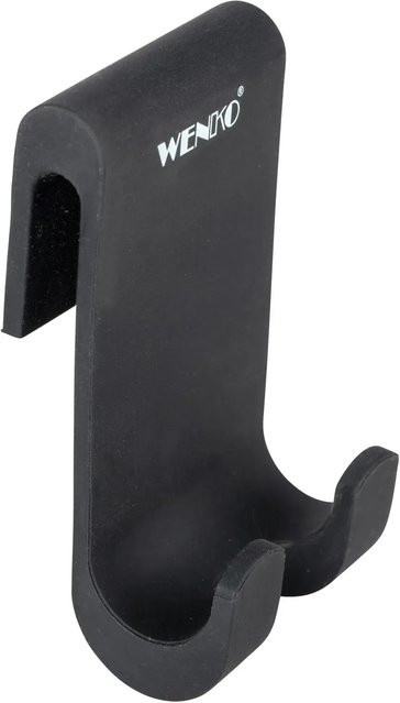 Wenko Duschhaken Verna Duo aus Kunststoff in Schwarz, B/T/H: 5,0 x 9,5 x 4,5 cm - Bild 1