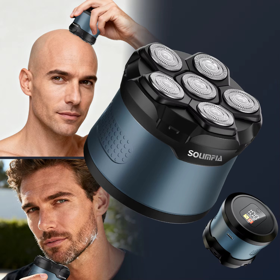 Solimpia Elektrischer Herren Glatzkopf-Rasierer, Wasserdicht - Bild 6
