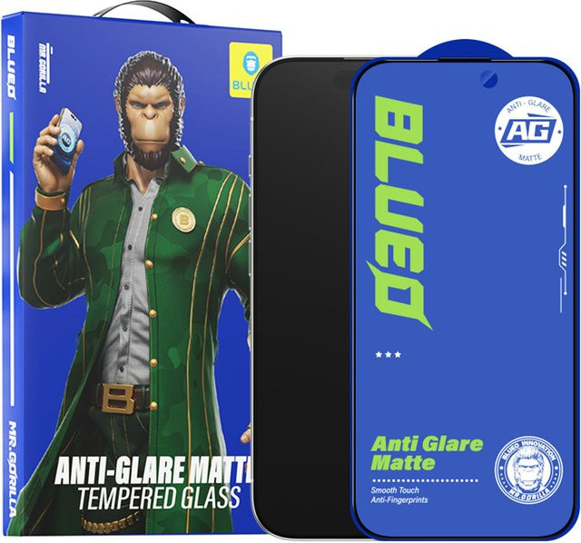Blueo Anti-Glare Displayschutzfolie aus gehärtetem Glas für Apple iPhone 11 Pro, iPhone XS und iPhone X in Schwarz - Bild 1