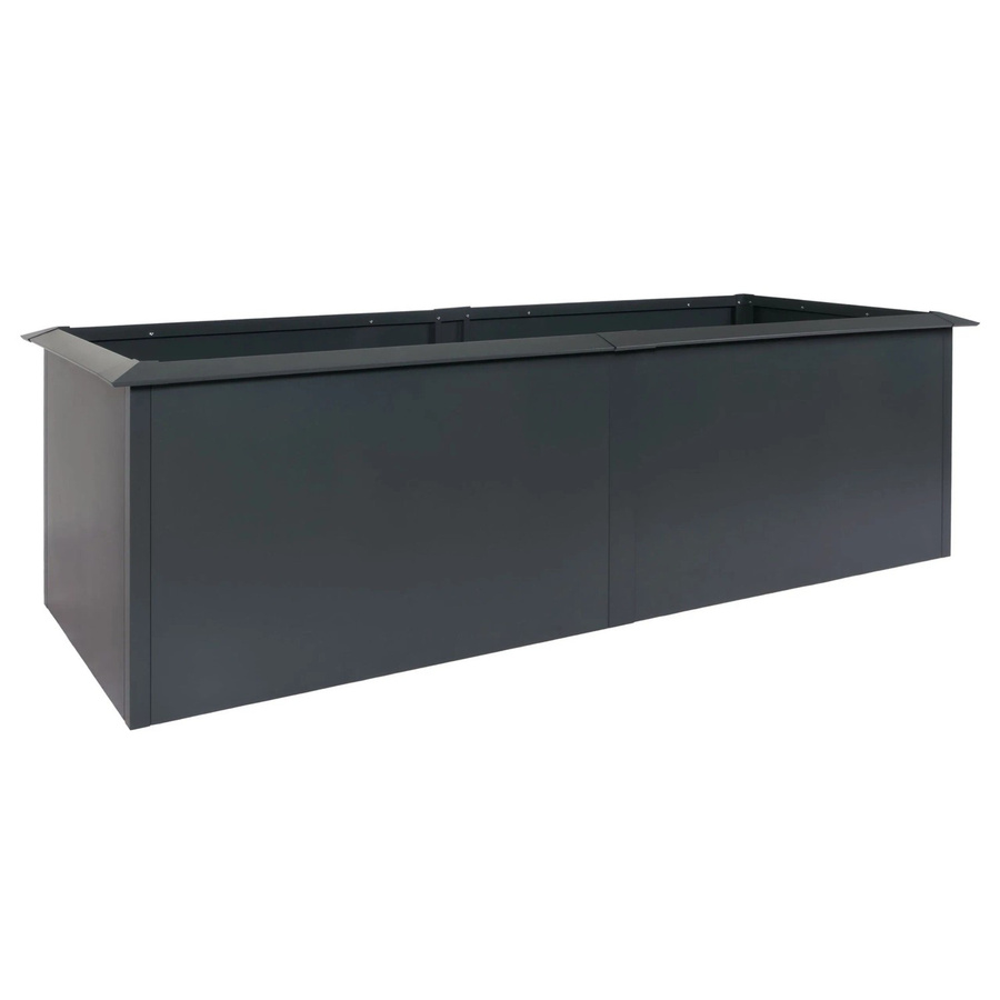 PROREGAL Metallhochbeet mit Schneckenkante aus Eisen in Anthrazit, H x B x T: 78 x 250 x 90 cm - Bild 2