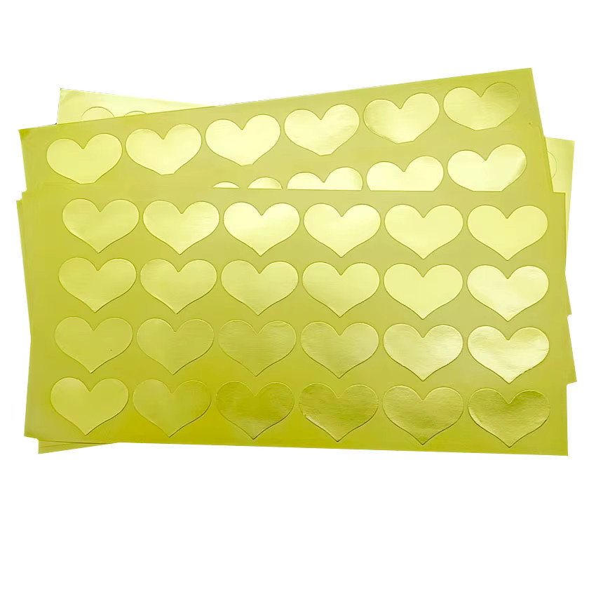 120 Stück Gold Herz Serie Dekorative Klebepapier Aufkleber für DIY Sammelalben und Geschenke - Bild 1