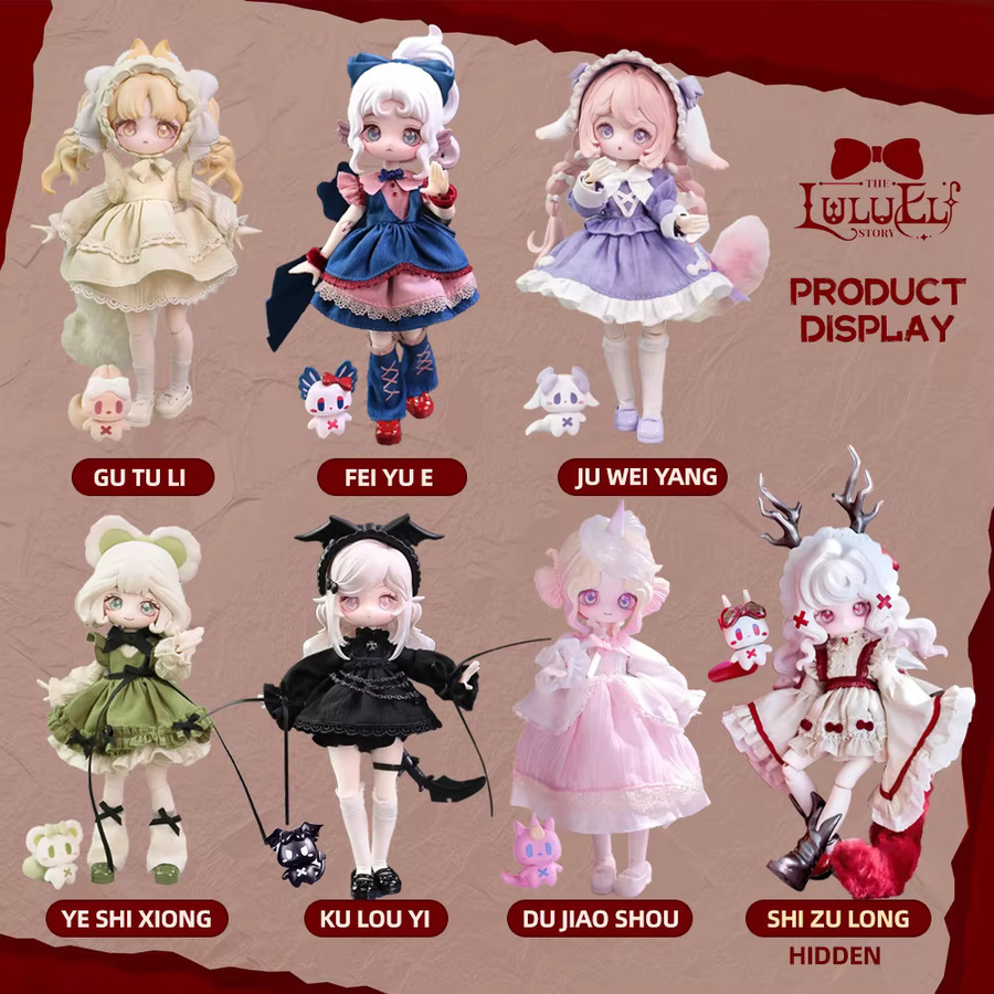 XiDonDon Die Luluelf Story Serie 1/12 BJD bewegliche Gelenkpuppe, Blind Box Mystery Box, Action Anime Figur, Anziehspielzeug - Bild 2