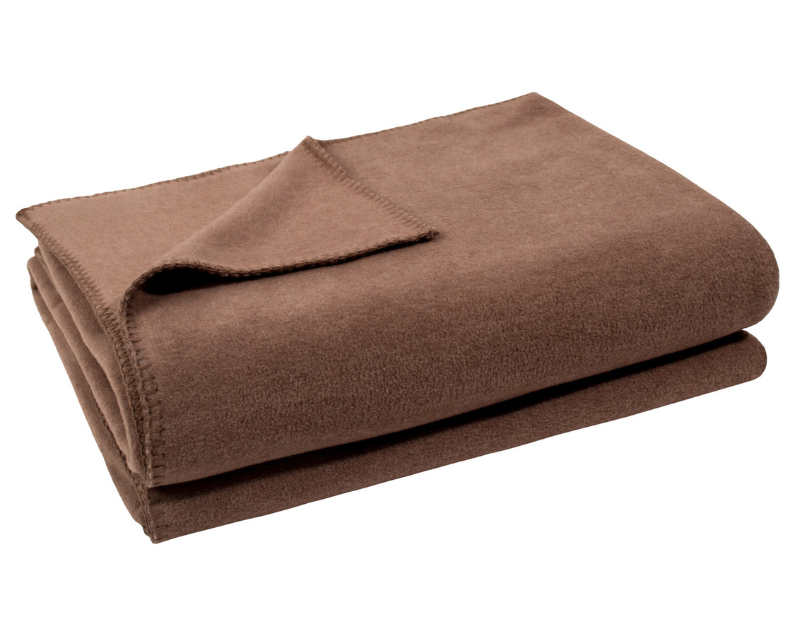 Zoeppritz Soft-Fleece Wohndecke in Schwarz und Braun, flauschig und Oeko-Tex Standard 100 zertifiziert - Bild 1