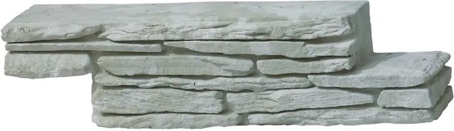 Kann Ziermauer Madoc Vollblockstein Kalksteinfarben B: 47 cm, H: 10 cm, T: 14 cm - Bild 1