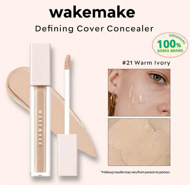 WAKEMAKE Defining Cover Concealer, Warm Ivory, Creme - Bild 1