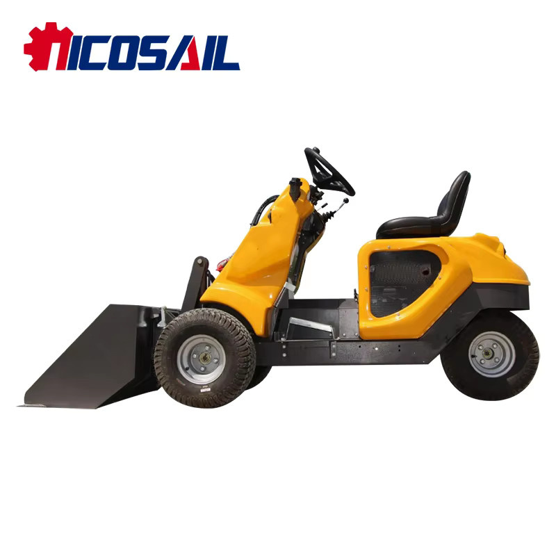 Nicosail Mini-Kompaktlader Dreirad-Lader in Gelb mit 400kg bis 500kg Tragfähigkeit nach Euro 5 und EPA-Standards - Bild 3