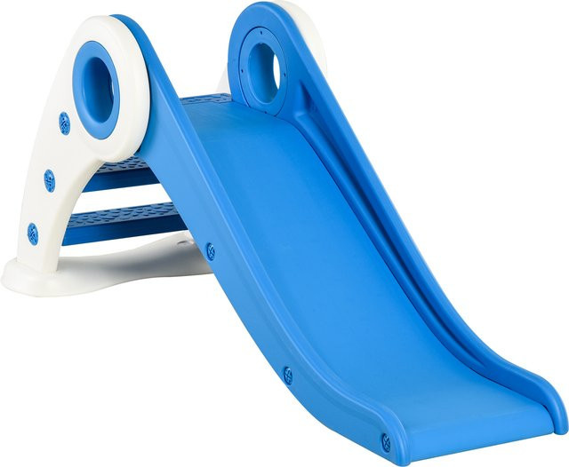 HOMCOM Kinder Rutsche Faltbar, Blau - Bild 1