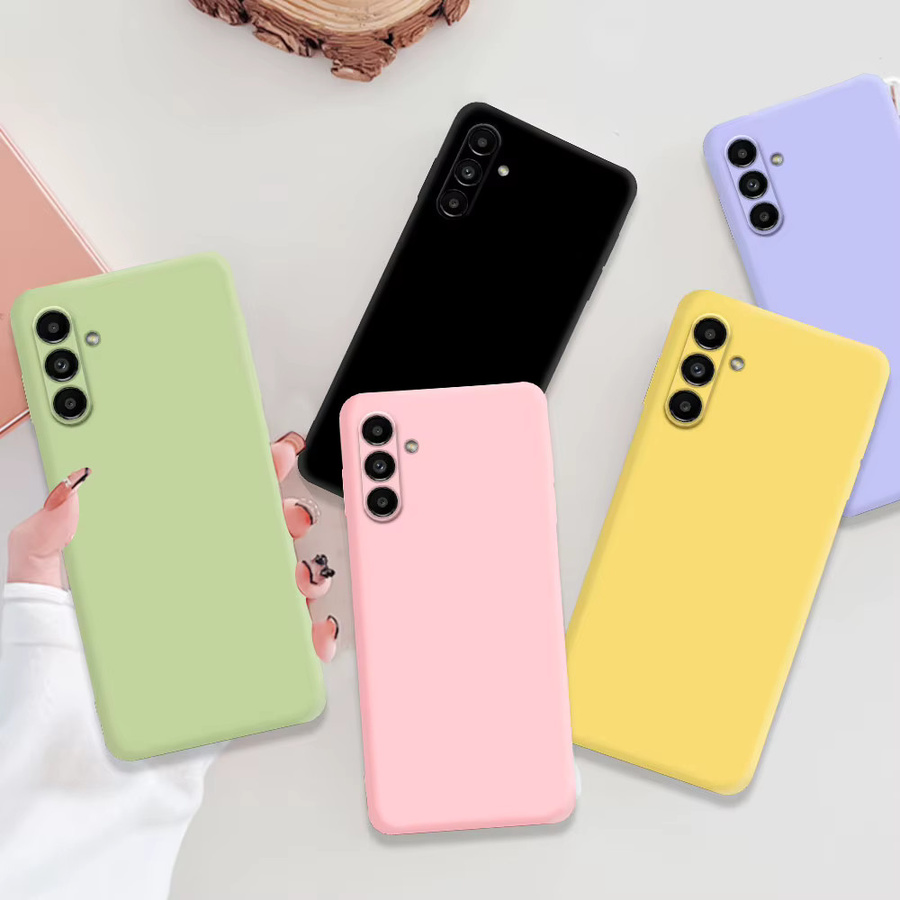Flüssigsilikon-Softhülle für Samsung Galaxy A15 A25 A35 A55 A12 A22 A32 A52 A13 A23 A33 A53 A73 A14 A24 4G A34 A54 5G in Schwarz und Multicolour - Bild 3