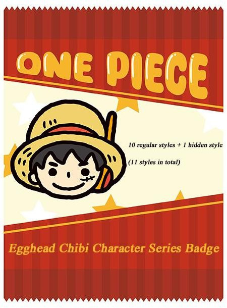 Yiran toy 1 One Piece Egghead Chibi Quadratischer Ansteckbutton Blind Box, 1 Stück - Bild 1