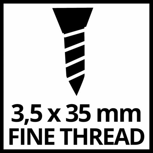 Einhell Schraubengurt Drywall fein, schwarz, 3,5 x 35 mm - Bild 1