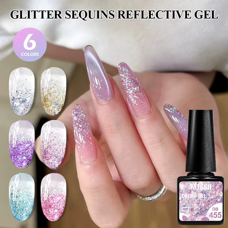 Mtssii Gel-Nagellack, schimmernd, Unisex - Bild 2