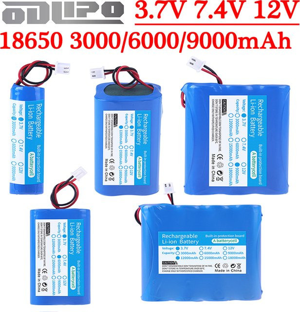 GAOLAG Lithium-Ionen-Akku 18650 mit Drähten, 3000 mAh, Blau, passend für Bluetooth-Lautsprecher und Solarscheinwerfer - Bild 1