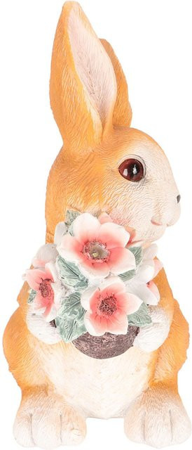 GoolRC Solarhasenstatue handbemaltes Harz-Ornament mit Nachtlicht in Multicolour - Bild 1