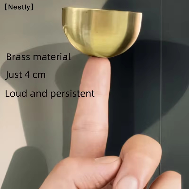 Nest Mini-Klangschale aus Metall in Gold für Meditation, Yoga und Chakra-Balance - Bild 4