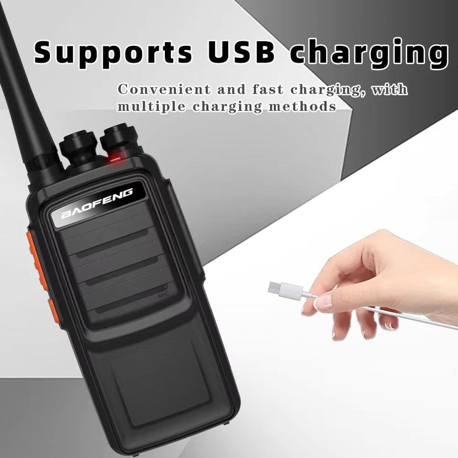 2 Stück Baofeng BF-777H Walkie-Talkie Set, 16-Kanal Zweiwege-Funkgeräte UHF, Schwarz - Bild 4